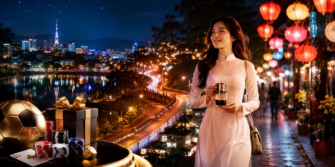 Người chơi xsthu2 xem thông tin game tại Đà Lạt bên ly cà phê