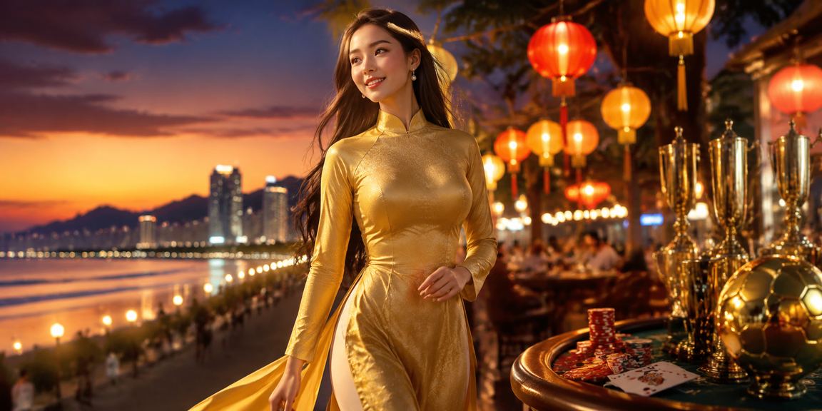Người chơi mặc áo dài tham gia card game tại Đà Nẵng
